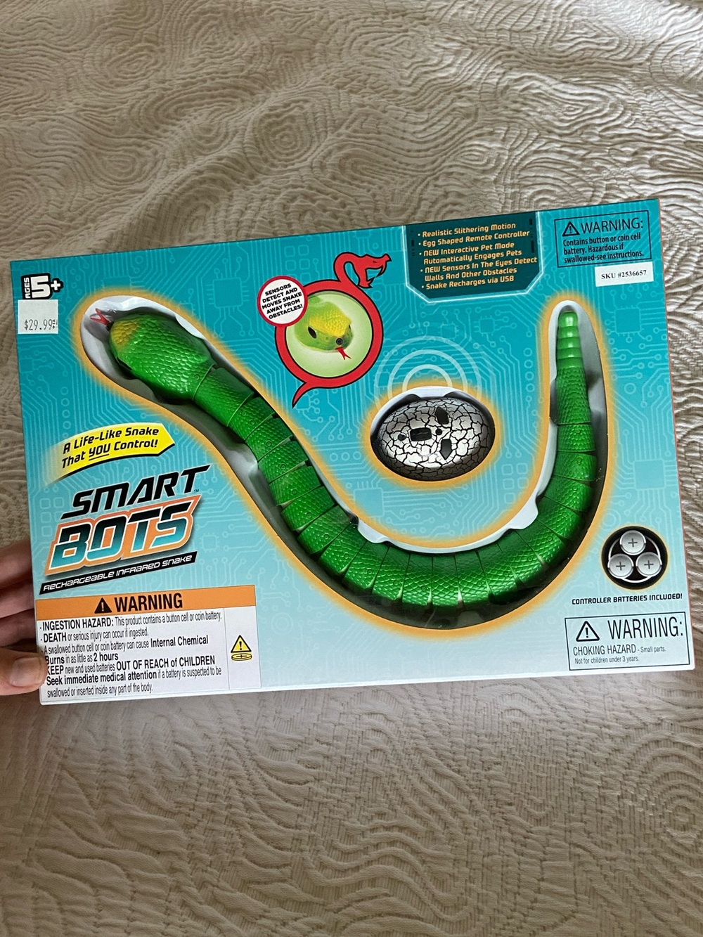 Smart Bots Rechargeable Infrared Snake R/C Toy